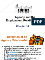 Agency and The Employment Relationship
