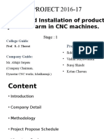 B.E. PROJECT 2016-17: Mounting and Installation of Product by Robotic Arm in CNC Machines