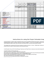 Project Schedule Template