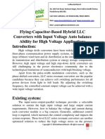 Flying-Capacitor-Based Hybrid LLC Converters With Input Voltage Autobalance Ability for High Voltage Applications