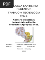 Comercialización E Industrialización de Productos Agropecuarios