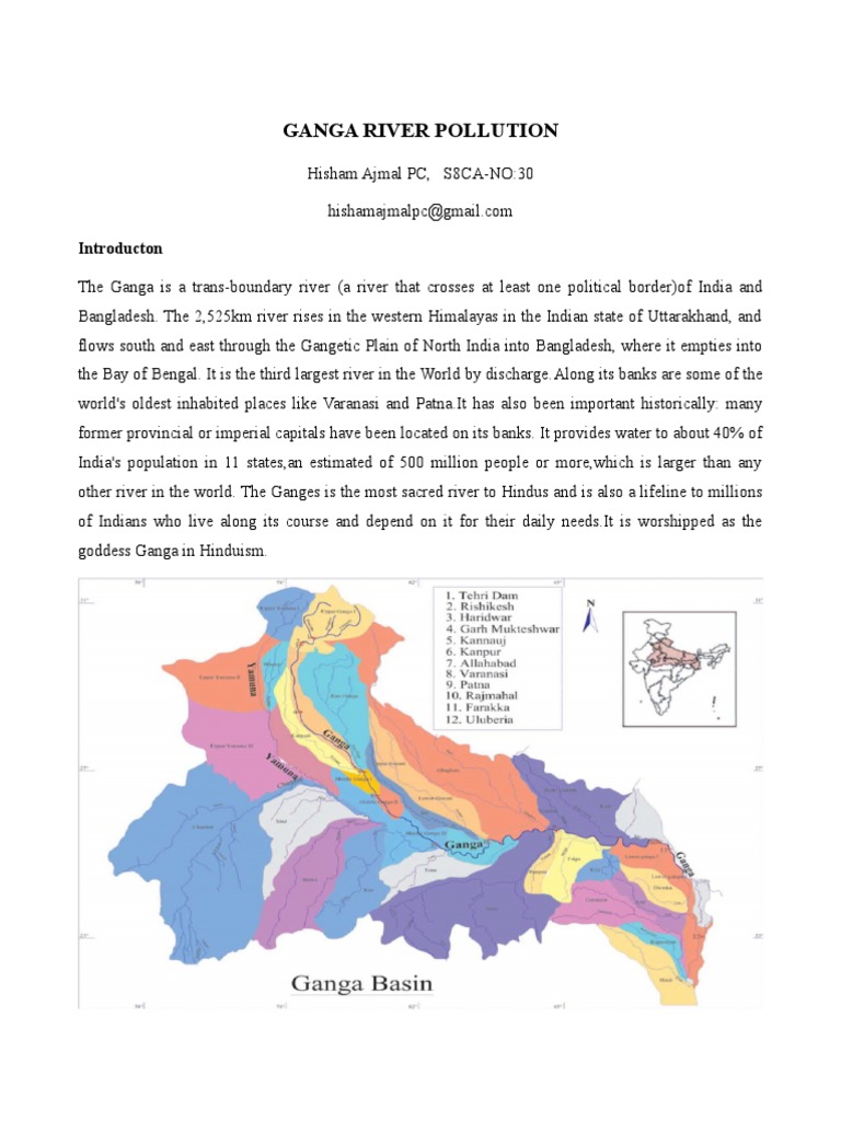 Ganga Pollution | PDF | Water Pollution | Environmental Technology