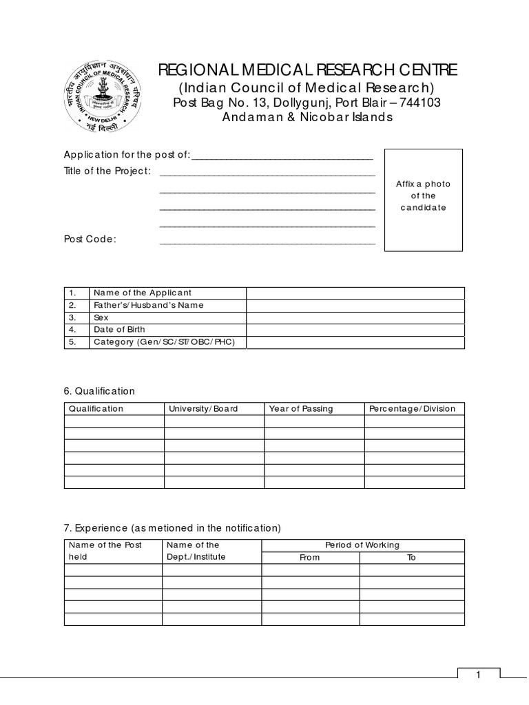 Application for Medical Research Position | PDF