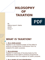 Philosophy of Taxation