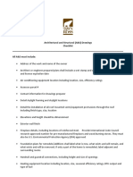 Architectural and Structural (A&S) Drawings Checklist