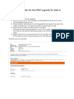 Work Plan For The HPDP Upgrade For Site0 or C1W