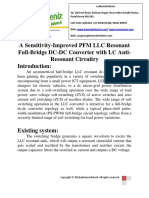 A Sensitivity-Improved PFM LLC Resonant Full-Bridge DC-DC Converter With LC Anti-Resonant Circuitry