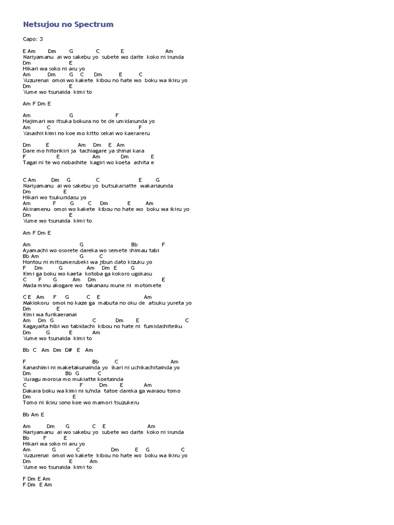 Netsujou No Spectrum