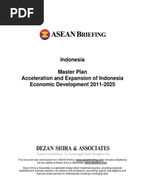 Aseanindonesiamaster Plan Acceleration And Expansion Of