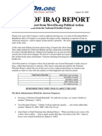 Cost of Iraq Report: Data From The National Priorities Project