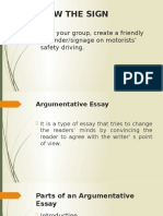 Argumentative Essay: Parts and Characteristics