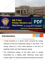 ME F341 Prime Movers and Fluid Machines: BITS Pilani