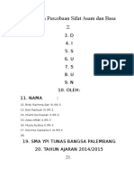 Laporan Percobaan Sifat Asam Dan Basa