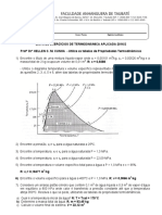 Lista de exercícios termodinâmica água