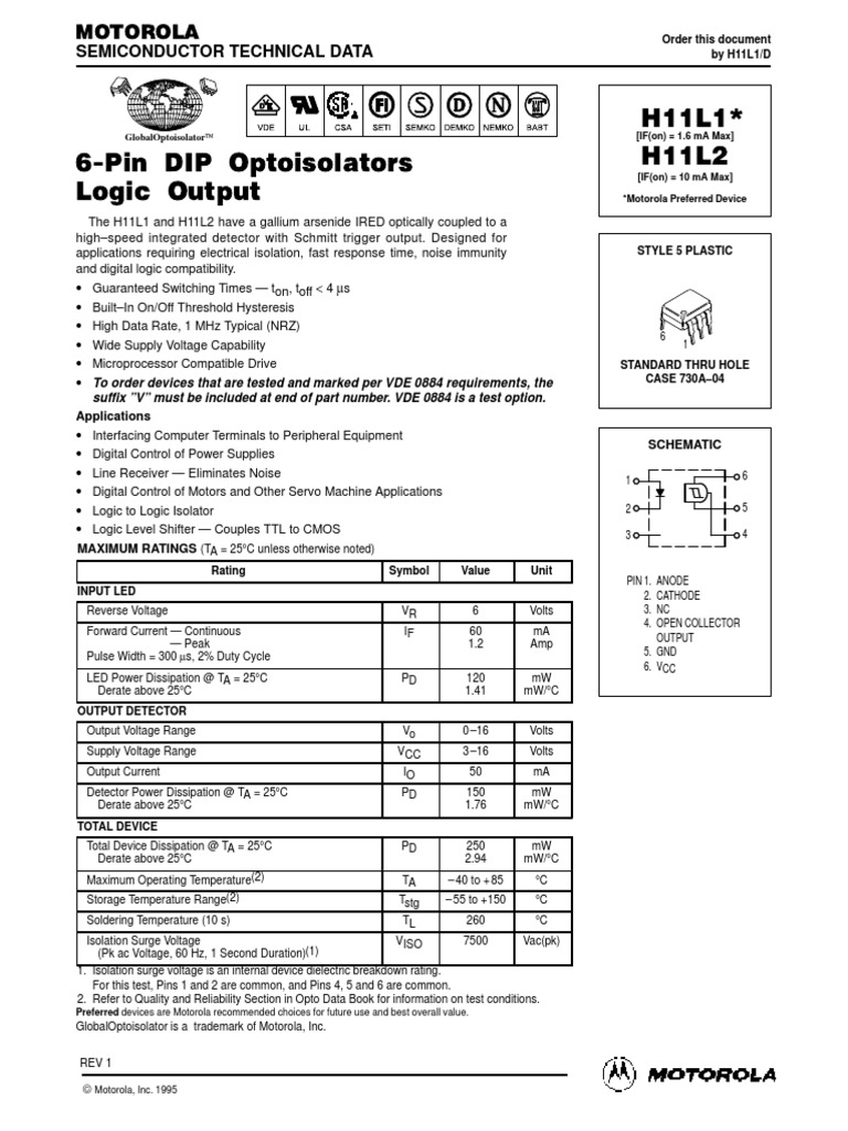 H11L1 | Electrical Engineering | Electricity
