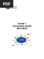 G1 Curriculum Guide 2014