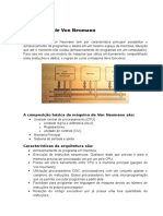 Arquitetura de Von Neumann e Harvard