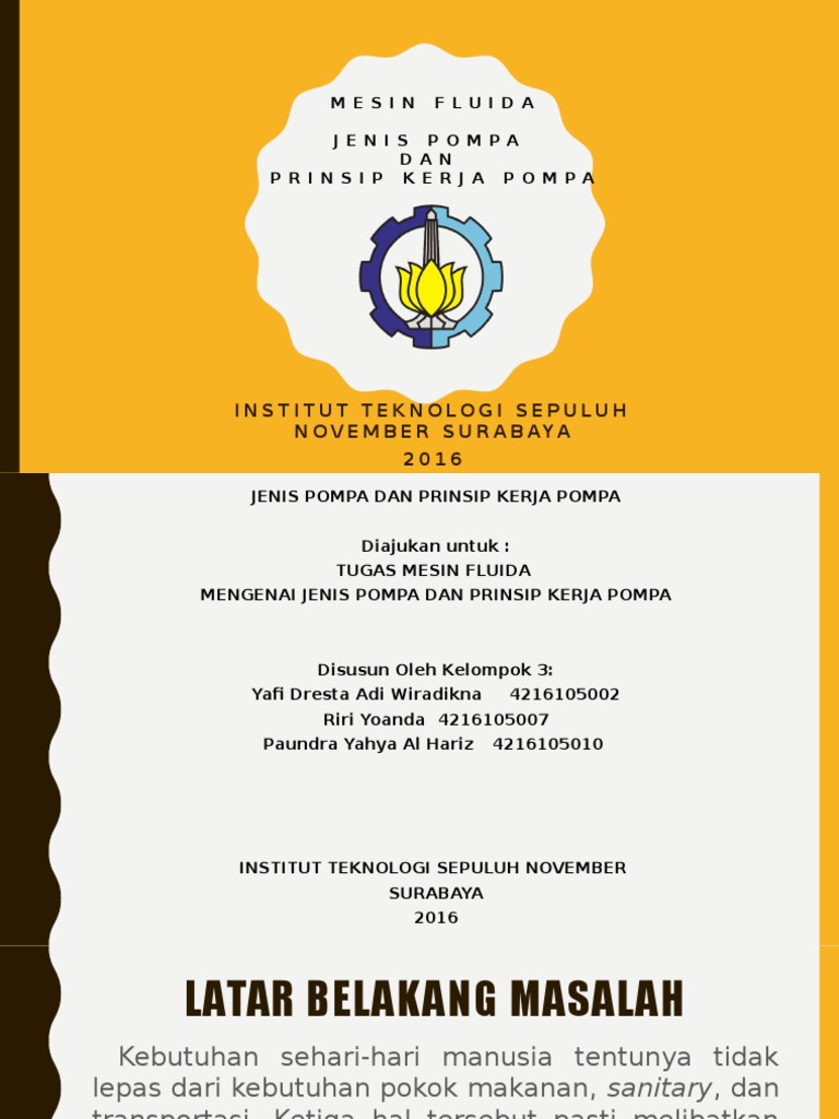 Presentasi Jenis Pompa Dan Prinsip Kerjanya Pdf
