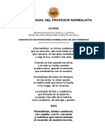 Himno Nacional Del Profesor Normalista