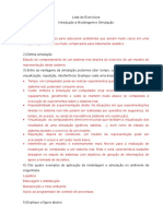 Lista de Exercícios Respondidos - Modelagem e Simulação