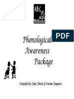 09 Phonological Awareness Activity Package