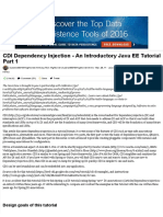 CDI Dependency Injection - An Introductory Java EE Tutorial Part 1 - DZone Java