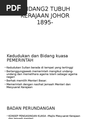 Undang2 Tubuh Kerajaan Johor  PDF