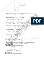 0 Test de Evaluare Initiala Clasa a Viii