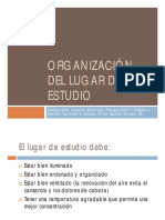 Organización Del Lugar de Estudio PDF