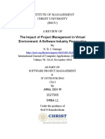 The Impact of Project Management in Virtual Environment: A Software Industry Perspective