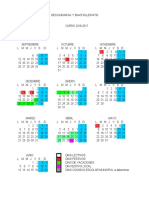 Calendario Secundaria y Bachillerato 2016 2017