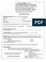 Project ACTION Conference Registration Form