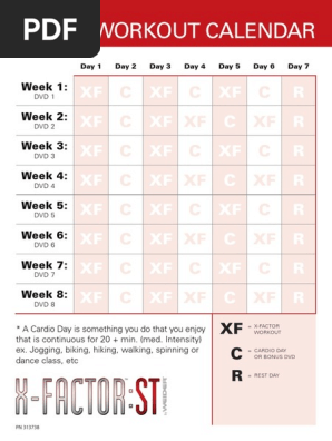 Workout Calendar