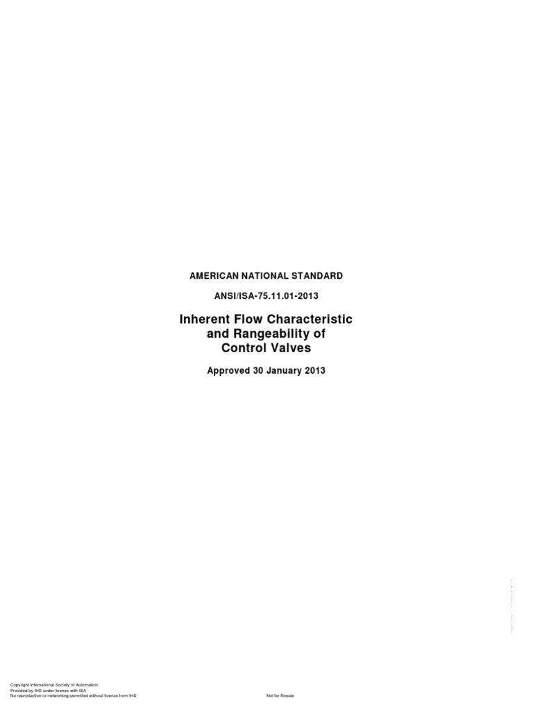Ansi Isa-75.11.01-2013 PDF | PDF