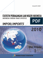 Statistik Impor Indonesia Tahun 2010 Jilid 1