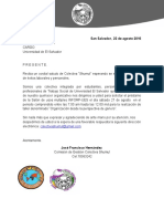 Carta SHUMUL Gestión Inforues