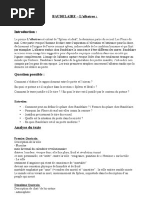 Albatros Baudelaire Les Fleurs Du Mal Charles Baudelaire