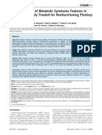 High Prevalence of Metabolic Syndrome Features in Patients Previously Treated For Nonfunctioning Pituitary Macroadenoma