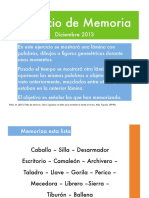 Ejercicio de Memoria para El Adulto Mayor PDF