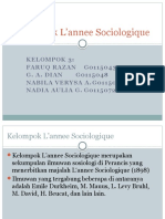 Kelompok L'annee Sociologique dan Teori-Teori Utama Anggotanya