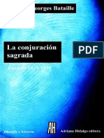 Georges Bataille La Conjuración Sagrada