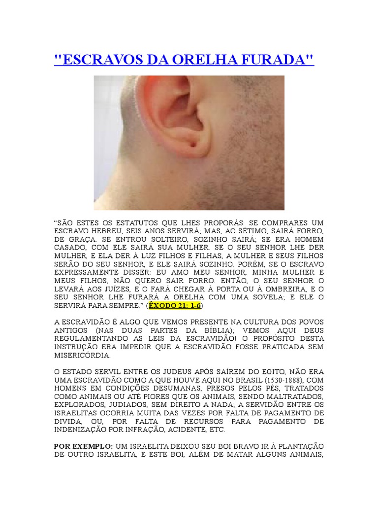 Escravos Da Orelha Furada | PDF