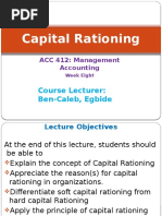 Capital Rationing