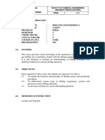 Drilling Engineering Course Outline