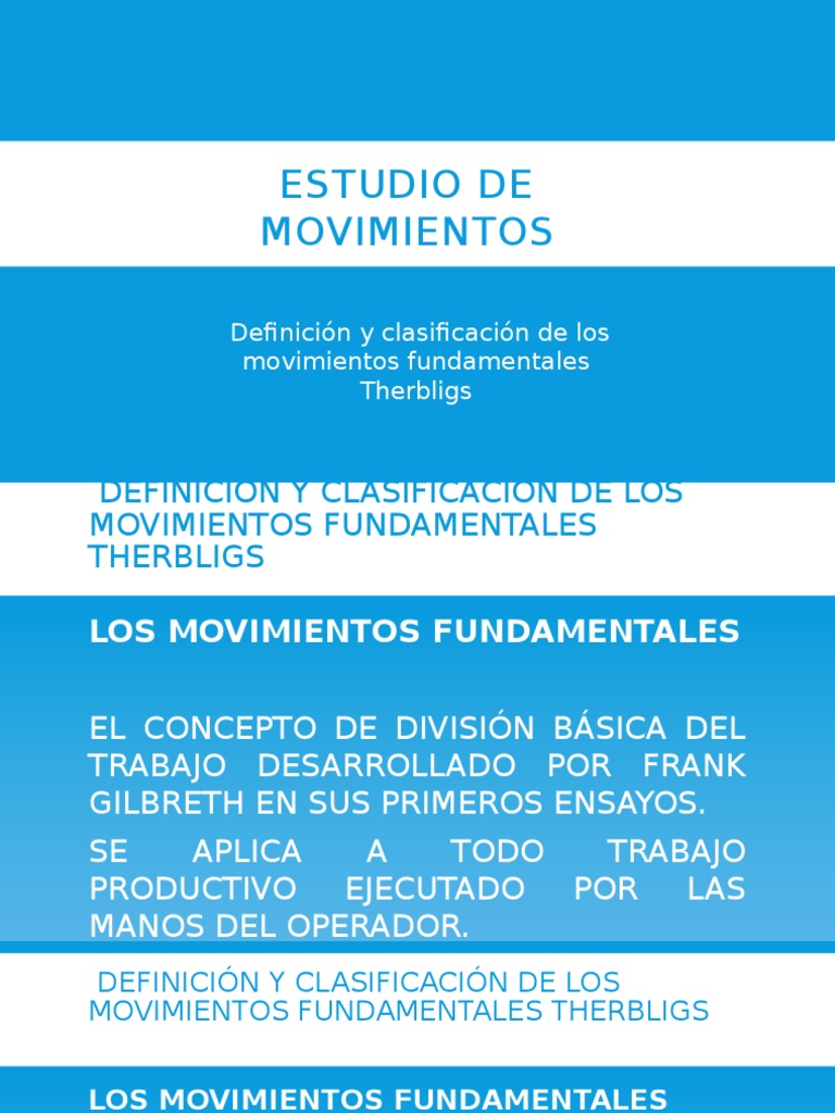 3.2. Definición y Clasificación de Los Movimientos