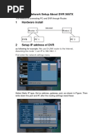 Network Setup About DVR 3657X: Router 1 Router 2 Internet