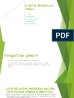 Pendidikan Gender Di Perguruan Tinggi