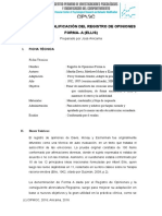 Manual de Calificación de Registro de Opiniones