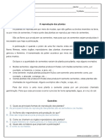 Atividade de Ciencias A Reprodução Das Plantas 5º Ano Respostas