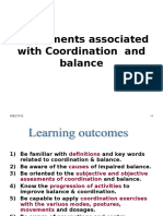 Impairments Associated With Coordination and Balance